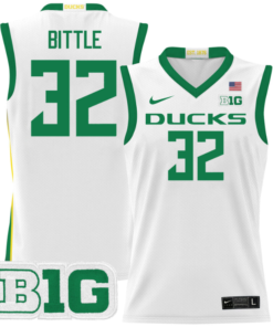 Nate Bittle Jersey #32 Oregon Ducks 2024 Lightweight Basketball White