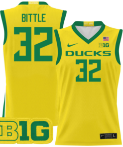 Nate Bittle Jersey #32 Oregon Ducks 2024 Lightweight Basketball Yellow