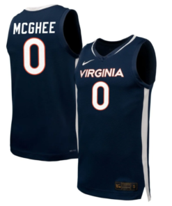 Olivia McGhee Jersey #0 Virginia Cavaliers NIL Basketball Navy