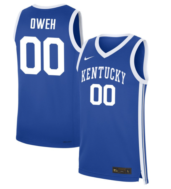 Otega Oweh Jersey #0 Kentucky Wildcats NIL Basketball Royal 1 Otega Oweh Jersey #0 Kentucky Wildcats NIL Basketball Royal