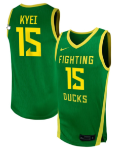 Phillipina Kyei Jersey #15 Oregon Ducks NIL Basketball Green