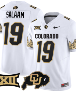 Alternative view of Rashaan Salaam Jersey #19 Colorado Buffaloes Vapor Limited Football All Stitched