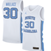 Rasheed Wallace Jersey #30 North Carolina Tar Heels Basketball White