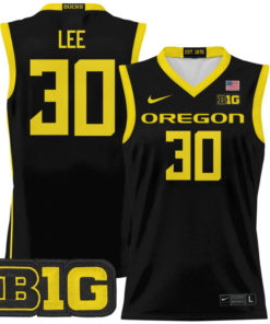 Ron Lee Jersey #30 Oregon Ducks 2024 Lightweight Basketball Black