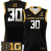 Ron Lee Jersey #30 Oregon Ducks 2024 Lightweight Basketball Black Gold
