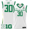 Ron Lee Jersey #30 Oregon Ducks 2024 Lightweight Basketball White