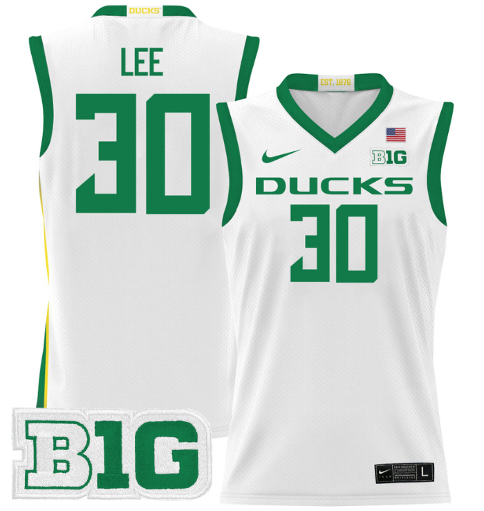 Ron Lee Jersey #30 Oregon Ducks 2024 Lightweight Basketball White 1 Ron Lee Jersey #30 Oregon Ducks 2024 Lightweight Basketball White