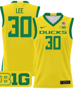 Ron Lee Jersey #30 Oregon Ducks 2024 Lightweight Basketball Yellow
