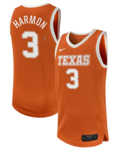 Rori Harmon Jersey #3 Texas Longhorns NIL Basketball Texas Orange