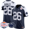 Saquon Barkley Jersey #26 Penn State 2024 Fiesta Bowl Patch Football All Stitched