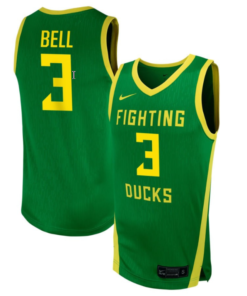Sofia Bell Jersey #3 Oregon Ducks NIL Basketball Green