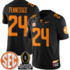Tennessee Jersey #24 Tennessee Vols Playoff First Round Patch Football All Stitched