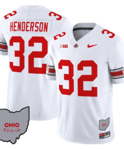 Treveyon Henderson Jersey #32 Ohio State Rose Bowl Football V3 All Stitched 8 T3XG9GR