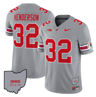 Treveyon Henderson Jersey #32 Ohio State Rose Bowl Football V3 All Stitched 16 Treveyon Henderson Jersey #32 Ohio State Rose Bowl Football V3 All Stitched