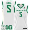 TJ Bamba Jersey #5 Oregon Ducks 2024 Lightweight Basketball White