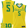 TJ Bamba Jersey #5 Oregon Ducks 2024 Lightweight Basketball Yellow