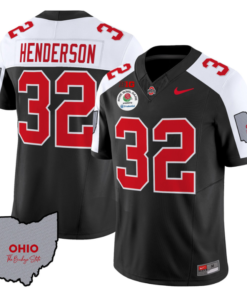 Treveyon Henderson Jersey #32 Ohio State Rose Bowl Football V3 All Stitched 11 Treveyon Henderson Jersey #32 Ohio State Rose Bowl Football V3 All Stitched
