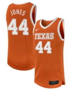 Taylor Jones Jersey #44 Texas Longhorns NIL Basketball Texas Orange