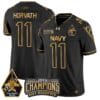 Blake Horvath Jersey #11 Navy Midshipmen Commander-in-chief's Trophy Football All Stitched