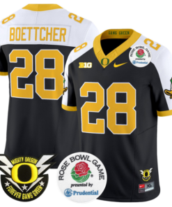 Bryce Boettcher Jersey #28 Oregon Ducks Football 2024 Rose Bowl Football All Stitched