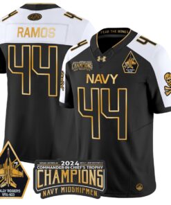 Colin Ramos Jersey #44 Navy Midshipmen Commander-in-chief's Trophy Football All Stitched