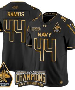 Colin Ramos Jersey #44 Navy Midshipmen Commander-in-chief's Trophy Football All Stitched