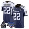 Eli Heidenreich Jersey #22 Navy Midshipmen 2025 Armed Forces Bowl Patch Football All Stitched
