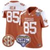 Gunnar Helm Jersey #85 Texas Longhorns Cotton Bowl Patch Football All Stitched