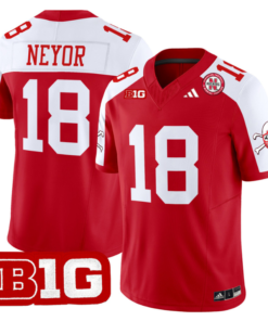 Isaiah Neyor Jersey #18 Nebraska Cornhuskers 2024 Vapor V2 Football All Stitched