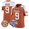 Jerrick Gibson Jersey #9 Texas Longhorns Cotton Bowl Patch Football All Stitched