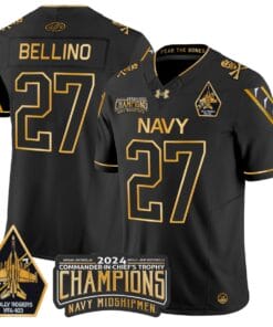 Joe Bellino Jersey #27 Navy Midshipmen Commander-in-chief's Trophy Football All Stitched