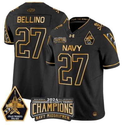 Joe Bellino Jersey #27 Navy Midshipmen Commander-in-chief's Trophy Football All Stitched