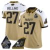 Joe Bellino Jersey #27 Navy Midshipmen 2024 Jolly Rogers Patch Footballl All Stitched