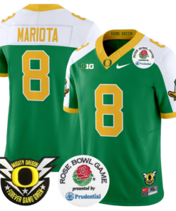 Marcus Mariota Jersey #8 Oregon Ducks Football 2024 Rose Bowl All Stitched