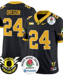 Oregon Jersey #24 Oregon Ducks Football 2024 Rose Bowl All Stitched
