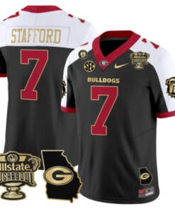 Matthew Stafford Jersey #7 Georgia Bulldogs 2025 Sugar Bowl Patch Vapor Stitched Football