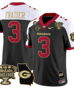 Nate Frazier Jersey #3 Georgia Bulldogs 2025 Sugar Bowl Patch Vapor Stitched Football