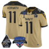 Blake Horvath Jersey #11 Navy Midshipmen 2025 Armed Forces Bowl All Stitched Football