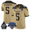 Braxton Woodson Jersey #5 Navy Midshipmen 2025 Armed Forces Bowl All Stitched Football 10 Braxton Woodson Jersey #5 Navy Midshipmen 2025 Armed Forces Bowl All Stitched Football