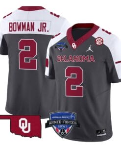 Billy Bowman Jr Jersey #2 Oklahoma Sooners 2025 Armed Forces Bowl Patch Football All Stitched 8 BJUJKOG