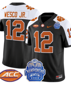 Bryant Wesco Jr Jersey #12 Clemson Tigers 2024 ACC Championship Stitched Football