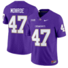 Blue Monroe Jersey #47 Western Carolina Catamounts Purple Stitched Football 10 Blue Monroe Jersey #47 Western Carolina Catamounts Purple Stitched Football