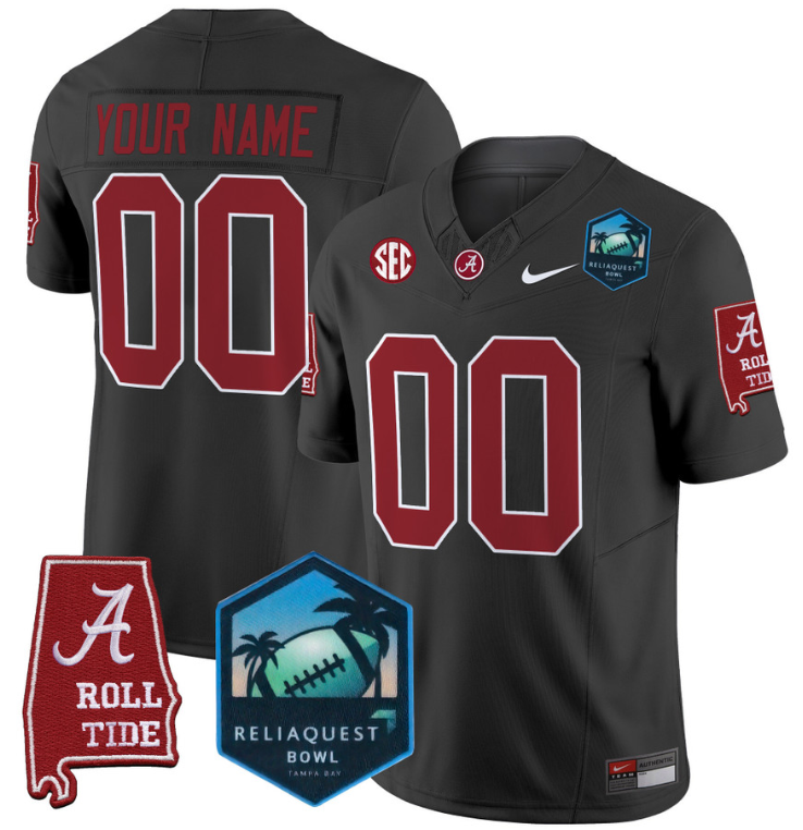 Custom Alabama Crimson Tide Jersey 2025 ReliaQuest Bowl Patch All Stitched Football 6 Custom Alabama Crimson Tide Jersey 2025 ReliaQuest Bowl Patch All Stitched Football - Image 6