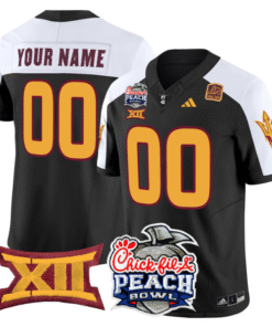Custom Arizona State Sun Devils Jersey 2025 Peach Bowl Patch Stitched Football
