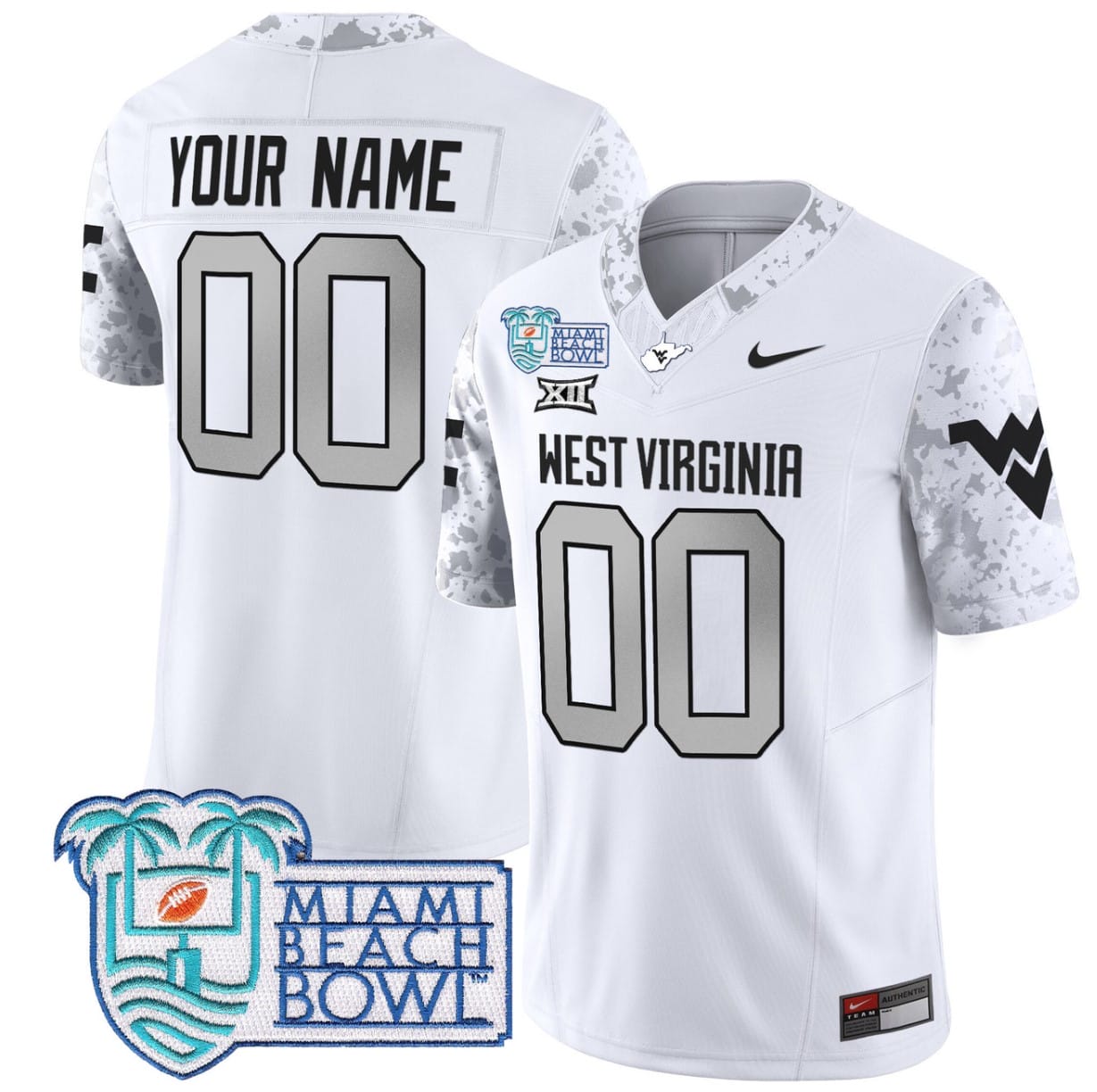 Custom West Virginia Mountaineers Jersey 2025 Miami Beach Bowl Patch All Stitched Football 5 Custom West Virginia Mountaineers Jersey 2025 Miami Beach Bowl Patch All Stitched Football - Image 5