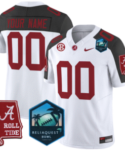 Custom Alabama Crimson Tide Jersey 2025 ReliaQuest Bowl Patch All Stitched Football 8 CHYUU9R