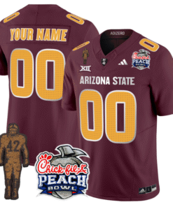 Custom Sun Devils Pat Tillman Jersey Arizona State Peach Bowl All Stitched Football 19 CJ2KVQB