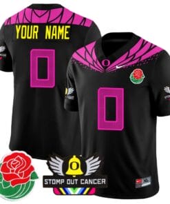 Custom Oregon Ducks Jersey 2024 Rose Bowl Patch All Stitched Football