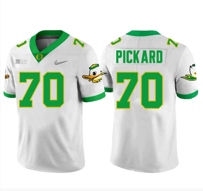 Charlie Pickard Jersey #70 Oregon Ducks All Stitched Football 2 Charlie Pickard Jersey #70 Oregon Ducks All Stitched Football - Image 2