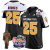 DeCarlos Brooks Jersey #25 Arizona State Peach Bowl Patch All Stitched Football